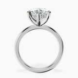 Platinum Mildred Hidden Halo Solitaire Lab Diamond Ring side right image one
