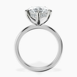 Platinum Mildred Hidden Halo Solitaire Lab Diamond Ring side right image one