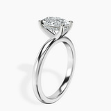 Platinum Mildred Hidden Halo Solitaire Lab Diamond Ring standing product image one