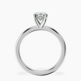 Platinum Mildred Hidden Halo Solitaire Lab Diamond Ring side right image one