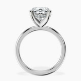 18kt White Gold Mildred Hidden Halo Solitaire Lab Diamond Ring side right image one