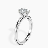 10kt White Gold Mildred Hidden Halo Solitaire Lab Diamond Ring standing product image one
