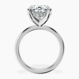 Platinum Mildred Hidden Halo Solitaire Lab Diamond Ring side right image one
