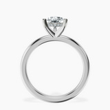 Platinum Mildred Hidden Halo Solitaire Lab Diamond Ring side right image one