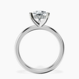 Platinum Mildred Hidden Halo Solitaire Lab Diamond Ring side right image one