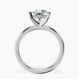 Platinum Mildred Hidden Halo Solitaire Lab Diamond Ring side right image one
