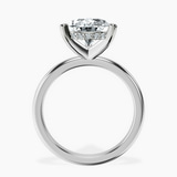 Platinum Mildred Hidden Halo Solitaire Lab Diamond Ring side right image one