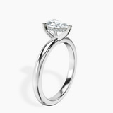Platinum Mildred Hidden Halo Solitaire Lab Diamond Ring standing product image one