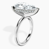 Platinum Mildred Hidden Halo Solitaire Lab Diamond Ring standing product image one