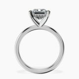 14ct White Gold Mildred Hidden Halo Solitaire Lab Diamond Ring side right image one