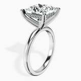 Platinum Mildred Hidden Halo Solitaire Lab Diamond Ring standing product image one