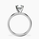 18kt White Gold Mildred Hidden Halo Solitaire Lab Diamond Ring side right image one