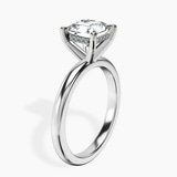 Platinum Mildred Hidden Halo Solitaire Lab Diamond Ring standing product image one