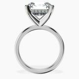 Platinum Mildred Hidden Halo Solitaire Lab Diamond Ring side right image one