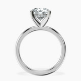 Platinum Mildred Hidden Halo Solitaire Lab Diamond Ring side right image one
