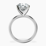 Platinum Mildred Hidden Halo Solitaire Lab Diamond Ring side right image one