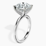 10kt White Gold Mildred Hidden Halo Solitaire Lab Diamond Ring standing product image one