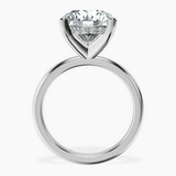 10kt White Gold Mildred Hidden Halo Solitaire Lab Diamond Ring side right image one