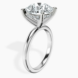 Platinum Mildred Hidden Halo Solitaire Lab Diamond Ring standing product image one