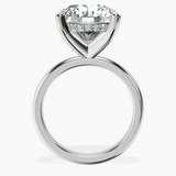 Platinum Mildred Hidden Halo Solitaire Lab Diamond Ring side right image one