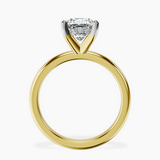 14ct Yellow Gold Mildred Hidden Halo Solitaire Lab Diamond Ring side right image one