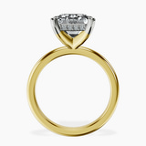 18kt Yellow Gold Mildred Hidden Halo Solitaire Lab Diamond Ring side right image one