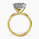 14kt Yellow Gold Mildred Hidden Halo Solitaire Lab Diamond Ring side right image one