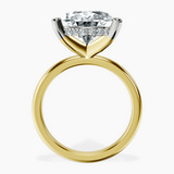10kt Yellow Gold Mildred Hidden Halo Solitaire Lab Diamond Ring side right image one