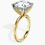 18kt Yellow Gold Mildred Hidden Halo Solitaire Lab Diamond Ring standing product image one
