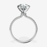 Platinum Mereia Secret Halo Lab Diamond Ring side right image one