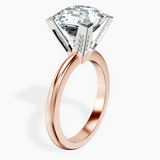 10kt Rose Gold Cordelia Knife Edge Solitaire Lab Diamond Ring standing product image one