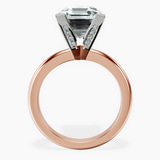 10kt Rose Gold Cordelia Knife Edge Solitaire Lab Diamond Ring side right image one