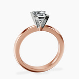 10kt Rose Gold Cordelia Knife Edge Solitaire Lab Diamond Ring side right image one
