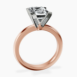 10kt Rose Gold Cordelia Knife Edge Solitaire Lab Diamond Ring side right image one