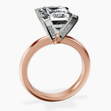 14kt Rose Gold Cordelia Knife Edge Solitaire Lab Diamond Ring side right image one