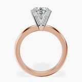 10kt Rose Gold Cordelia Knife Edge Solitaire Lab Diamond Ring side right image one