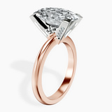 10kt Rose Gold Cordelia Knife Edge Solitaire Lab Diamond Ring standing product image one