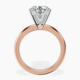 10kt Rose Gold Cordelia Knife Edge Solitaire Lab Diamond Ring side right image one
