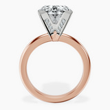 10kt Rose Gold Cordelia Knife Edge Solitaire Lab Diamond Ring side right image one