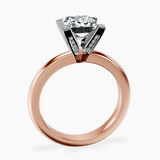 9ct Rose Gold Cordelia Knife Edge Solitaire Lab Diamond Ring side right image one