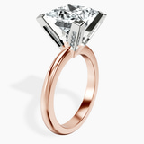 14kt Rose Gold Cordelia Knife Edge Solitaire Lab Diamond Ring standing product image one