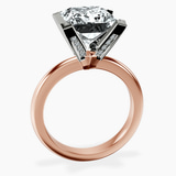 14kt Rose Gold Cordelia Knife Edge Solitaire Lab Diamond Ring side right image one