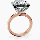 10kt Rose Gold Cordelia Knife Edge Solitaire Lab Diamond Ring side right image one