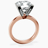 14kt Rose Gold Cordelia Knife Edge Solitaire Lab Diamond Ring side right image one