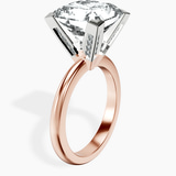 10kt Rose Gold Cordelia Knife Edge Solitaire Lab Diamond Ring standing product image one
