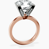 10kt Rose Gold Cordelia Knife Edge Solitaire Lab Diamond Ring side right image one