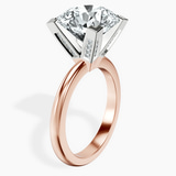 10kt Rose Gold Cordelia Knife Edge Solitaire Lab Diamond Ring standing product image one