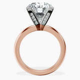 10kt Rose Gold Cordelia Knife Edge Solitaire Lab Diamond Ring side right image one