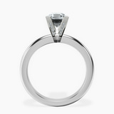 10kt White Gold Cordelia Knife Edge Solitaire Lab Diamond Ring side right image one