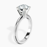 9ct White Gold Cordelia Knife Edge Solitaire Lab Diamond Ring standing product image one